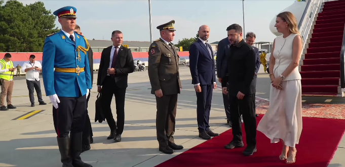Зеленський прибув до Сербії на важливі перемовини